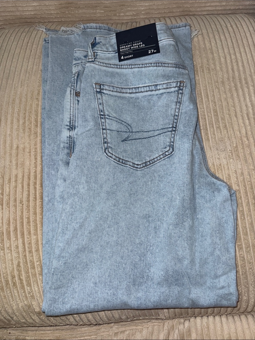 AE Super High Waisted Baggy Wide Leg Jean